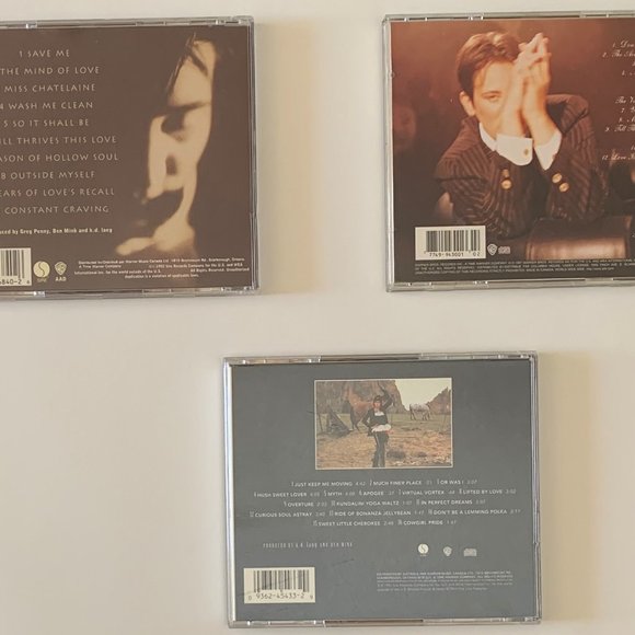 k.d. lang - Drag, Ingenue, Even Cowgirls Get the Blues Soundtrack • 3 CD Bundle - Picture 2 of 9